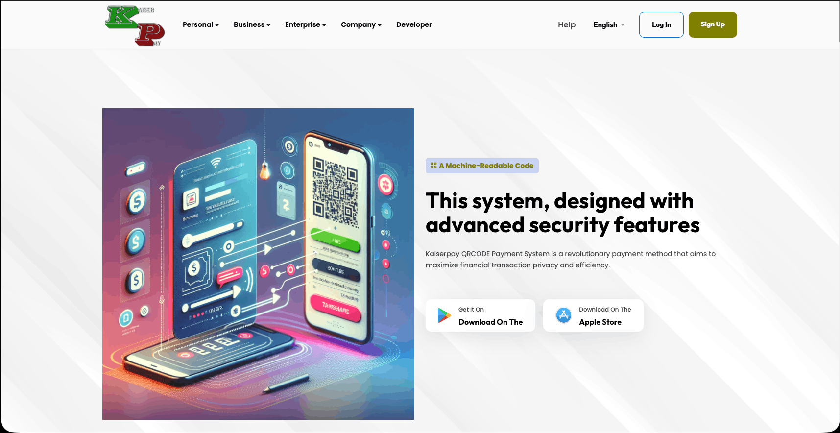 Digital Payment Platform Landing Page