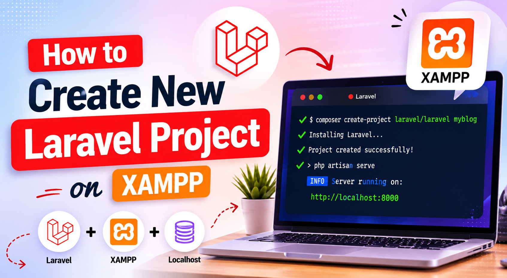 How to Create a New Laravel Project on XAMPP